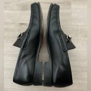 Gucci | Shoes | Gucci Genuine Leather Black Loafers Size 8 D 